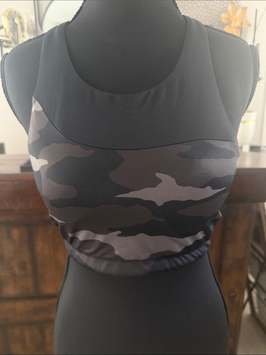 Athleta Other - Athleta Camo Print High-Neck Bikini Top in Camo and Black
